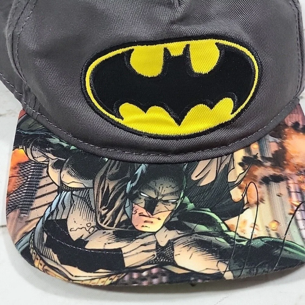 Batman Hat Bat Symbol‎ Logo Boys Youth OSFM SnapBack Baseball Cap DC Comics